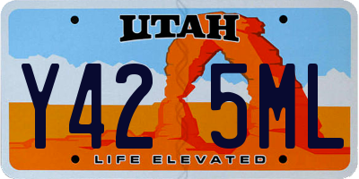 UT license plate Y425ML