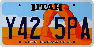 UT license plate Y425PA