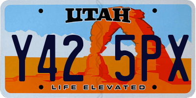 UT license plate Y425PX