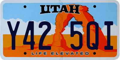 UT license plate Y425QI