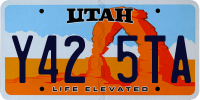 UT license plate Y425TA