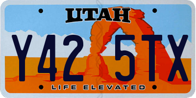 UT license plate Y425TX