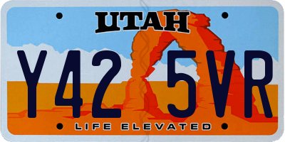 UT license plate Y425VR