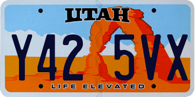 UT license plate Y425VX