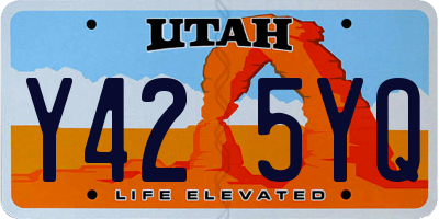 UT license plate Y425YQ