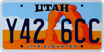 UT license plate Y426CC