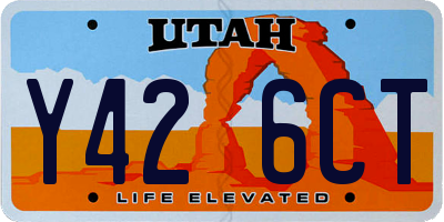 UT license plate Y426CT