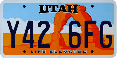 UT license plate Y426FG