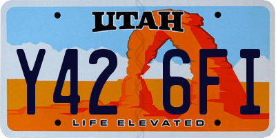 UT license plate Y426FI