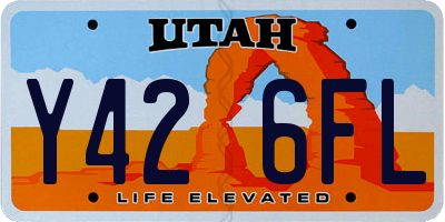 UT license plate Y426FL