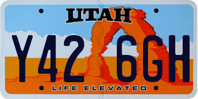 UT license plate Y426GH