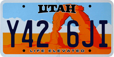 UT license plate Y426JI