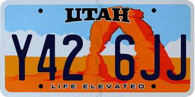 UT license plate Y426JJ