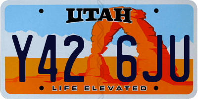 UT license plate Y426JU