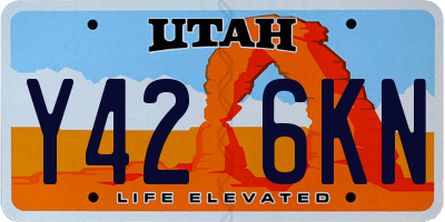 UT license plate Y426KN