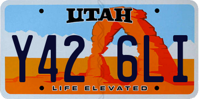 UT license plate Y426LI