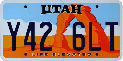 UT license plate Y426LT