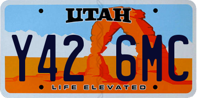 UT license plate Y426MC