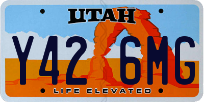 UT license plate Y426MG