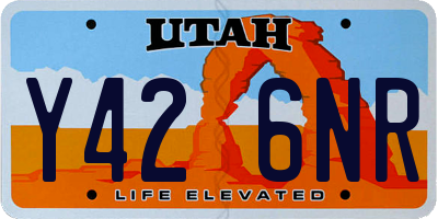UT license plate Y426NR
