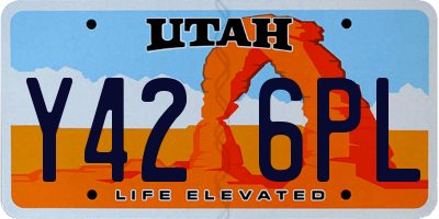 UT license plate Y426PL