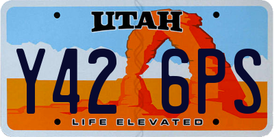 UT license plate Y426PS