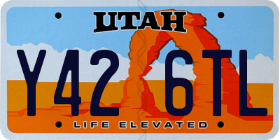 UT license plate Y426TL