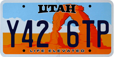UT license plate Y426TP