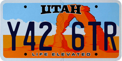 UT license plate Y426TR