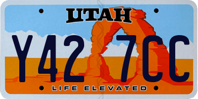 UT license plate Y427CC