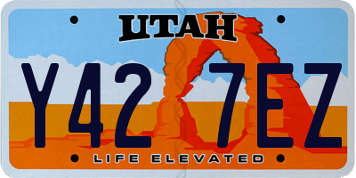 UT license plate Y427EZ