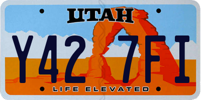 UT license plate Y427FI