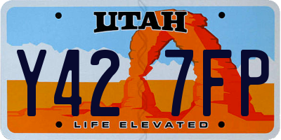 UT license plate Y427FP