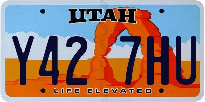 UT license plate Y427HU