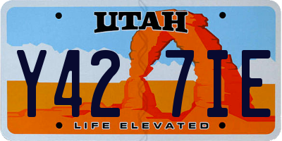 UT license plate Y427IE