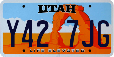 UT license plate Y427JG