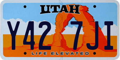 UT license plate Y427JI