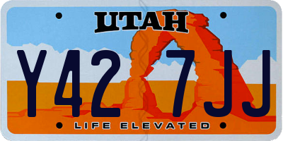 UT license plate Y427JJ