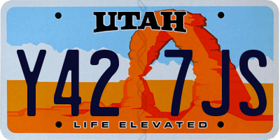 UT license plate Y427JS