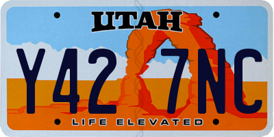 UT license plate Y427NC