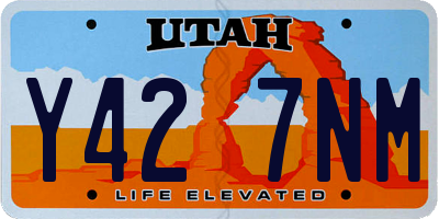 UT license plate Y427NM