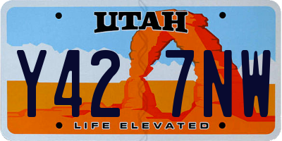 UT license plate Y427NW