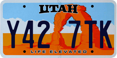 UT license plate Y427TK