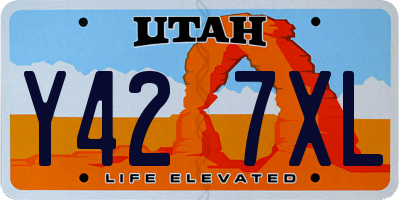 UT license plate Y427XL