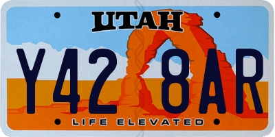 UT license plate Y428AR