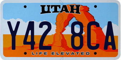UT license plate Y428CA