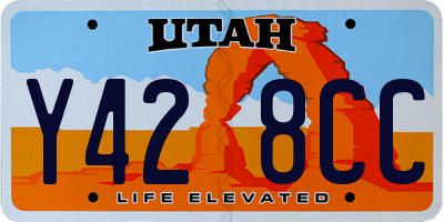 UT license plate Y428CC