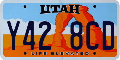 UT license plate Y428CD