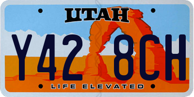 UT license plate Y428CH