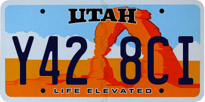UT license plate Y428CI